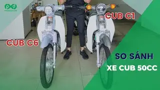 So Sánh xe 50cc Cub C1 Và Cub C6 - Phố Xe Điện