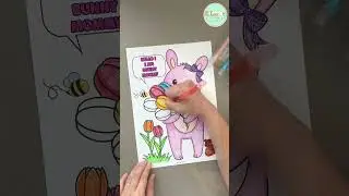 Easter Bunny & Chick Family Coloring Pages for Kids (Easter Craft Activities)