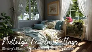 Nostalgic Country Cottage D&eacute;cor | Granny&rsquo;s Blue & White Vintage Home Inspiration