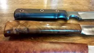 3 разных способа отделки деревянных рукоятей ножей