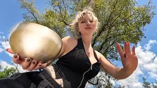 ASMR Nature Sound Healing lying down Outdoors , Plucking, Reiki, Singing Bowls