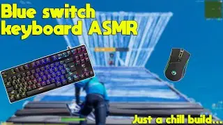 White Shark GK-1925 SPARTAN ASMR Blue switches chill fortnite building 🤩