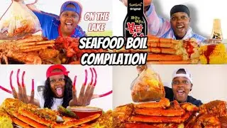 SPICY SNOWCRABS + CRAWFISH SEAFOOD BOIL MUKBANG COMPILATION | CUZZO AB❗️