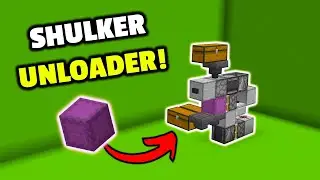 Simple SHULKER UNLOADER! |Minecraft Bedrock 1.19+