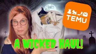Spooky Friday Night Hauloween TEMU Haul 🎃 Wicked Witch Vibes, Huge Halloween Shopping Haul! @temu