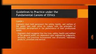 Civil Engineering Code of Ethics