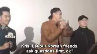 【Eng sub】Kris Wu answer Korean fans questions in Korean