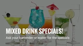 Alehouse Bar Menu