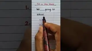Fill in the blank | We ___ going to school. ( am / is / are ) | #grammar