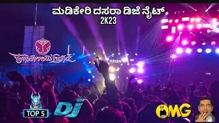TOP 5 DJ Sounds 💥🤯 in Madikeri Dasara 2023 TOMORROWLAND  VIBES ⚠️