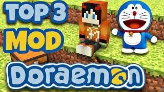 DORAEMON Mod In MINECRAFT || Top 3 mods for Minecraft pocket edition