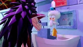 Raditz Invades The Krusty Krab! [Lobby ShenaniganZ 7]