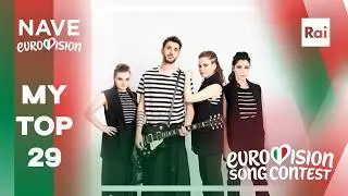 ESC 2022 - My top 29 (+🇩🇰🇷🇴🇫🇷🇷🇸)