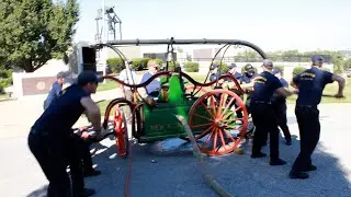 Hunneman Hand Engine as operated by the Norman, Oklahoma Rookie Class (2022)