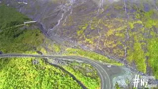 Milford Sound Homer Tunnel West Side from above #exploringNZ New Zealand