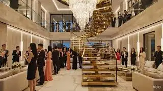 A BIG MANSION CELEBRATION HAPPEND SHOWS A AMAZING INTERIOR DESIGN