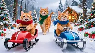 Mama Cat Trims Fur on the Farm and Makes Tiger Hat For Kittens At Home🐾🎩🐯