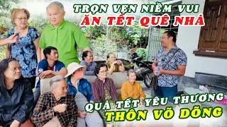 Hai Bác Việt Kiều Mỹ Virgina Thỏa Lòng Thiện Tâm Khi Tặng Quà Tết. Năm Nay Trọn Vẹn Ăn Tết Quê Hương