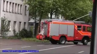 Unwetter 8.6. 2016 - Regenvideos & HLF 21 BF Basel-Stadt beim Ausr&uuml;cken