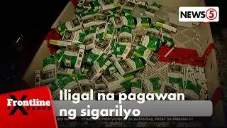Iligal na pagawaan ng sigarilyo sa Pampanga, sinalakay | Frontline Express
