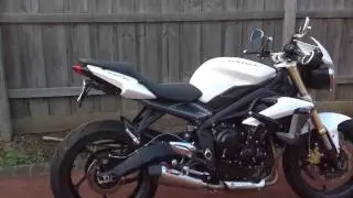 Street Triple with Scorpion Serket Taper exhaust