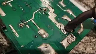 Como desoldar puente de diodos de soldadora inverter.kbpc (pines rectos)  soldador de 150w parte 2/3
