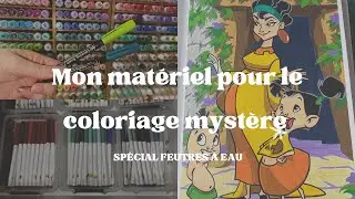 Mon matériel pour le coloriage mystère | Spécial Feutres à eau | avis | conseils 🎨🖍️