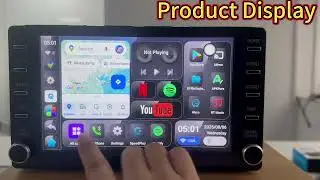 Android 15 Carplay AI Box Android Auto Adapter SM6350-Split screen display