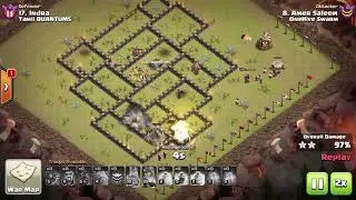 Clash Of Clans TH9 War Attacks (Stoned BoHo) & (QW GoBoHo)
