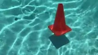 Flipping cones under water
