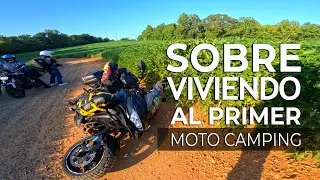 SURVIVING THE FIRST MOTOCAMPING TRIP #camping #adventure #dji