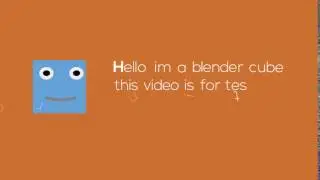Blender rolling Text animation sample