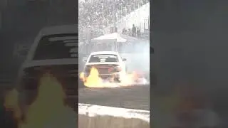 Mega Tyre Fire On The Summernats Burnout Pad! 🔥