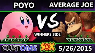 S@X Customs - Poyo (Kirby) Vs. Average Joe (Donkey Kong) SSB4 WQ - Smash Wii U - Smash 4