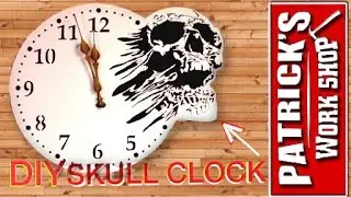 How To Make A Scroll Saw Clock DIY SKULL CLOCK