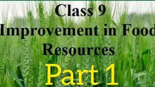 Improvement in Food Resources || Class 9 CBSE || One Shot || Full chapter explanation ||  By Anchal 