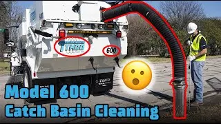 Tymco 600 Sweeper with Storm Drain Catch Basin Cleaning Package