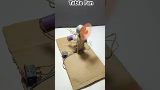 DC Motor Table Fan | DIY Mini Fan Working Model | #shorts #dcmotor