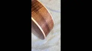 Satin gloss finish on a concert ukulele