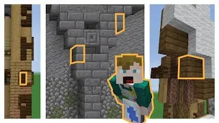 10 VERTICAL SLAB Build Ideas for Modded Minecraft!