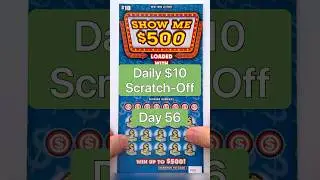 Show Me $500 | Ep. 56 Daily $10 Scratch Off #newyorklottery #scratchofftickets #shorts #lottery