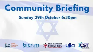 Jewish Community Briefing
