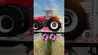 Trucks and Cars vs Speed Bumps #416 | BeamNG.drive