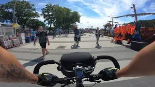 EuroVelo10#7 Mrzeżyno, przejazd przez port morski