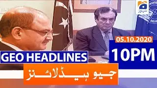 Geo Headlines 10 PM | 5th October 2020