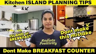 Kitchen island Breakfast Counter Planning Tips | Don't Make This Mistakes | Tamil