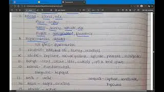 Vocabulary 