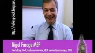 UKIP Nigel Farage - Leadership Election Interview Part 1 of 2