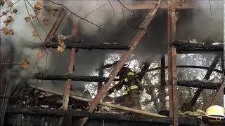 Cooperstown & Charlotte Valley Railroad boxcar fire in Milford NY