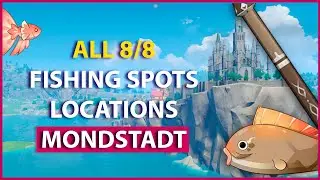 All 8 Fishing Spots Locations IN Mondstadt Genshin impact 2 1